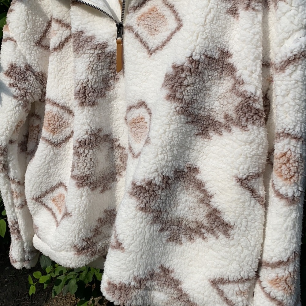 🆕thread&supply tribal pink white 1/4zip sherpa - Picture 16 of 17